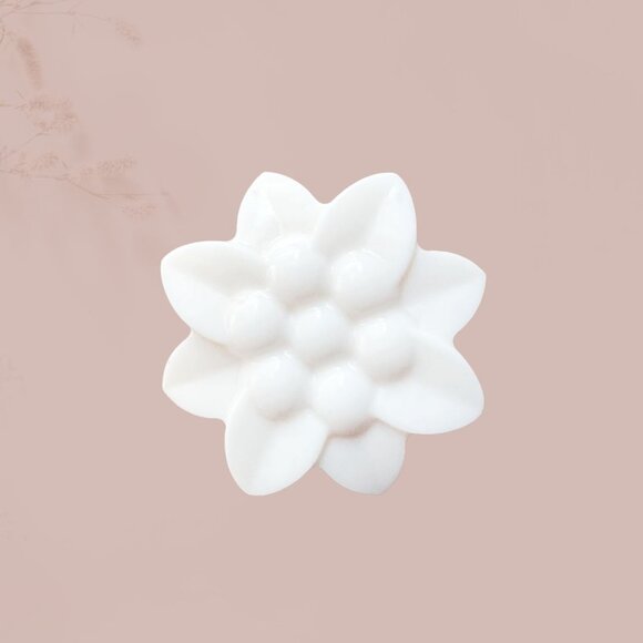 Lotion Bar 3 oz Handmade, Flower Shaped (56 Fragrance Options) - Picture 1 of 6